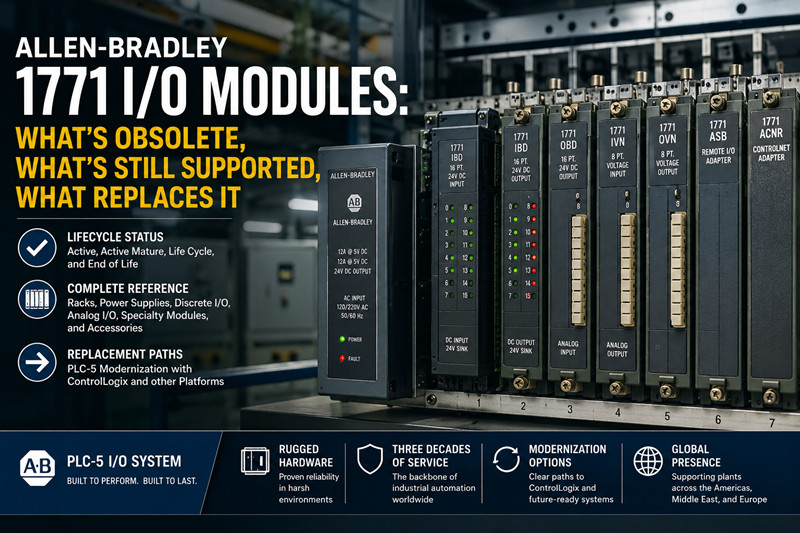 وحدات الإدخال/الإخراج Allen-Bradley 1771: ما هو قديم، وما هو مدعوم، وما الذي يحل محله