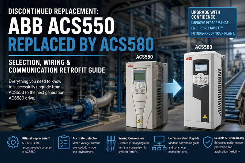 دليل التقادم والاستبدال لـ ABB ACS550